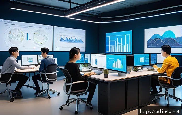 광고홍보사와 TV 광고 성공 요소 - A modern advertising agency creative team collaborating in a bright, spacious studio filled with mul...