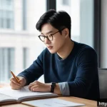 광고홍보사와 소비자 중심 광고 기법 - A warm, authentic storytelling scene depicting a passionate product developer sharing their journey ...